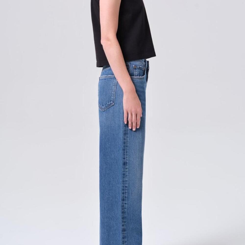 Agolde low slung baggy blue
